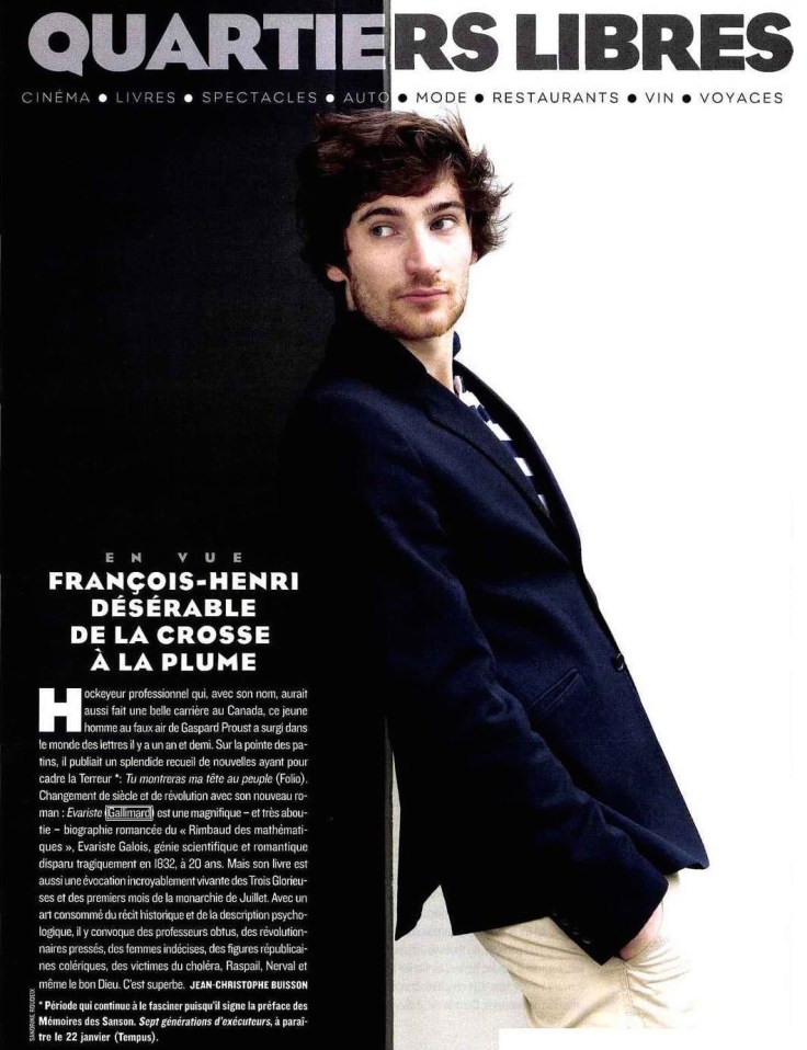 De la crosse à la plume