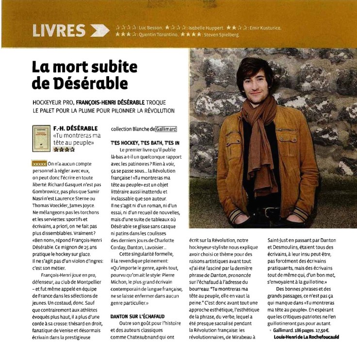 La Mort subite de Désérable