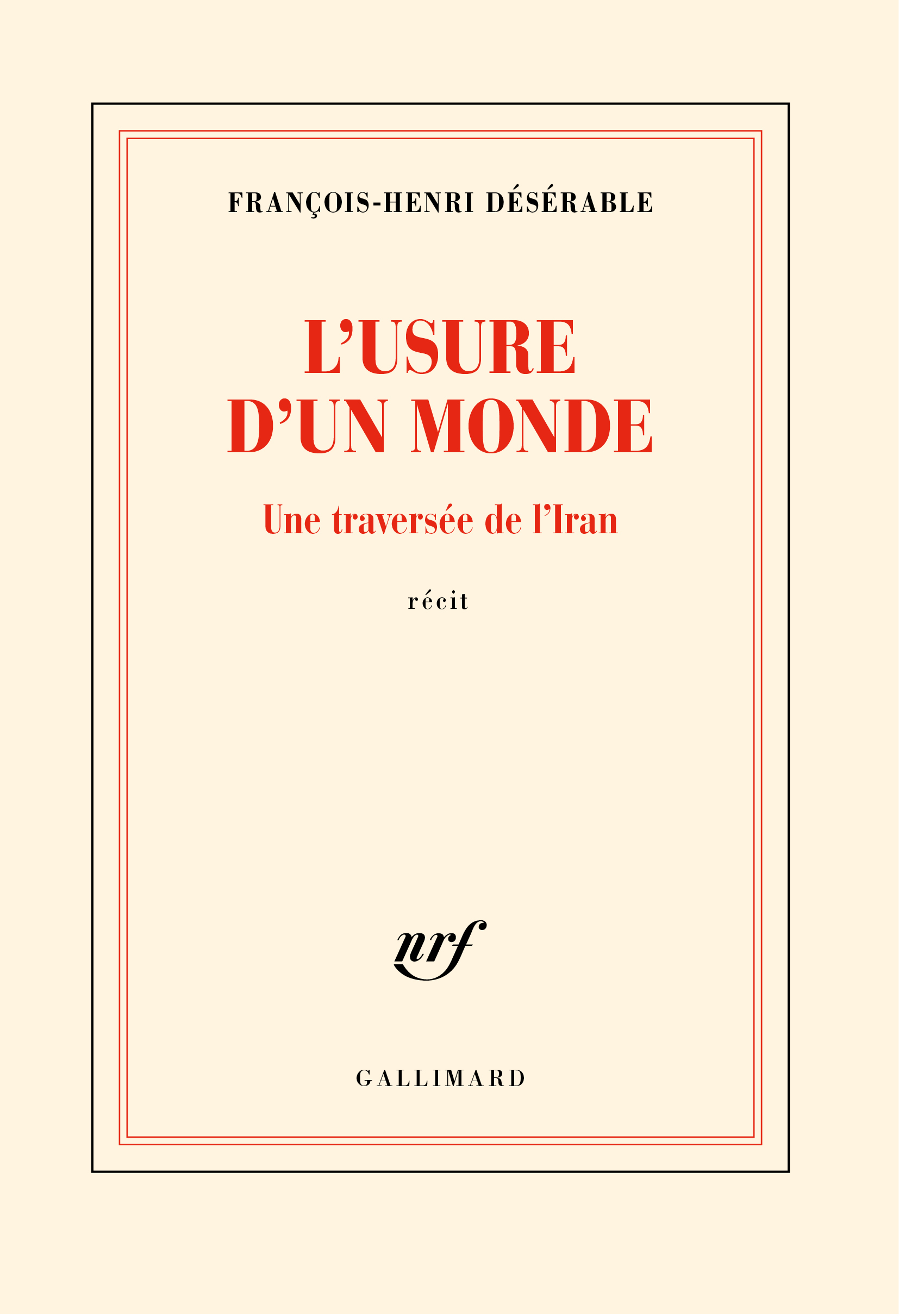 L'Usure d'un monde_couv